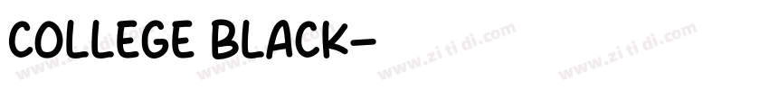 College Black字体转换